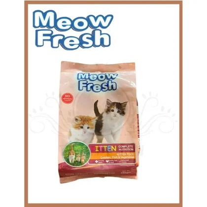 Meow Fresh - Kitten Dry Cat Food - Premium Cat Food - For Mother & Baby Cat - 450g