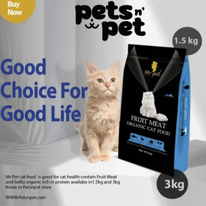 Mr pet Fruit Meat Organic Cat food 3kg