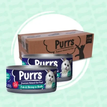 Purrs wet cat food 130g tin Chicken and fish Flavor.