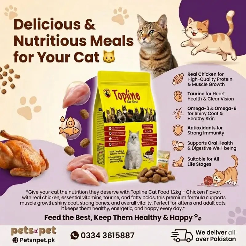 Topline Cat Food 1.2kg Chicken Flavor