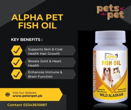 Alpha Fish oil Capsule for Pets Hair Growth