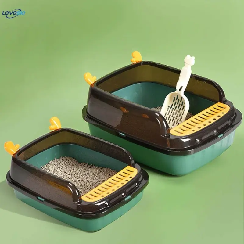 Imported Large Size Litter Tray with Lid Size 19x15x8 - Image 2