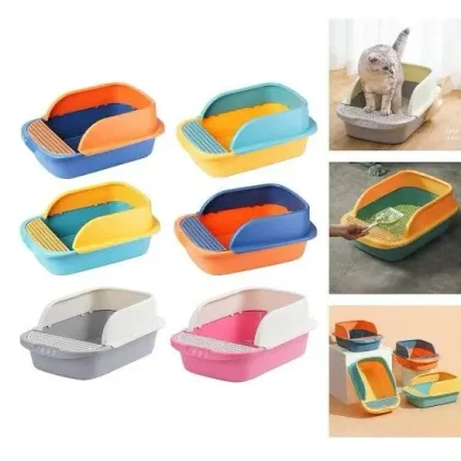 Provide your cat with comfort and privacy using the BSG Semi Close Litter Tray Box. Large 19.6x14x8 size, easy to clean, and perfect for odor control