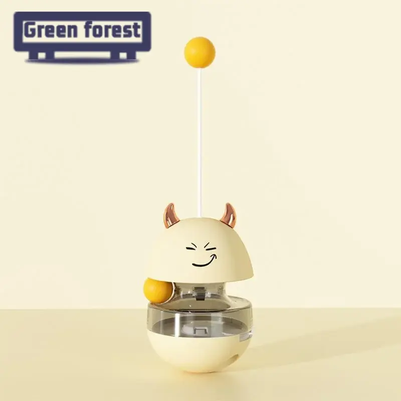 Cat Ball Toy & Treat Dispenser - Interactive Cat Puzzle Feeder with Slow Feeder & Spill Ball Function - Image 5