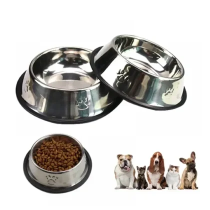 Upgrade your pet’s mealtime with our decent style stainless steel bowls. Durable, non-slip, easy to clean, and available in multiple sizes