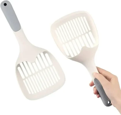 Durable imported cat litter scoop with strong handle and premium quality. Easy to use, clean, and perfect for all litter types