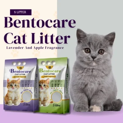 Keep your home fresh and clean with Bento Care Cat Litter in Apple and Lavender fragrance—offering powerful odor control, quick clumping, low dust, and a gentle texture for your cat’s comfort.