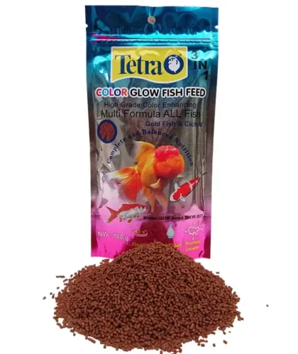 Buy tetra pro+ color glow fish feed 100gm at best price