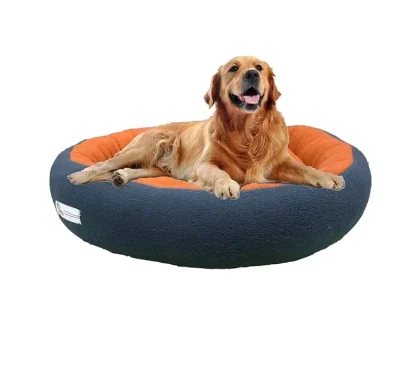 XXL dog bed, cat bed large size, poofy pet bed, round fleece dog bed, ultra-soft cat bed, microfiber pet bed, cozy pet bed Pakistan, comfortable pet bed for large dogs.