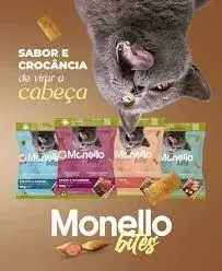 Buy Monello Bites Cat Treats – 80g at Pets n Pets Pakistan. Delicious, crunchy treats enriched with taurine, vitamins, and omega fatty acids for healthy skin, coat, and teeth.