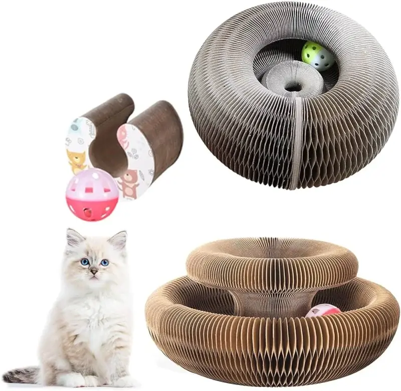 Buy Magic Organ Board Toy for kittens and cats. Multi-layer interactive ball game that keeps your cat active, mentally stimulated, and entertained. Durable, safe & perfect for indoor play