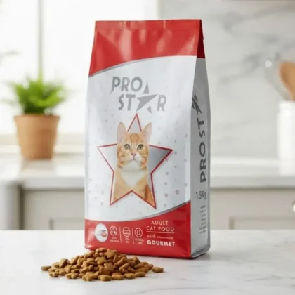 Buy Prostar Kitten Food Chicken Flavor 1.2kg for complete and balanced nutrition. Supports healthy growth, strong bones, immunity, and a shiny coat for kittens.