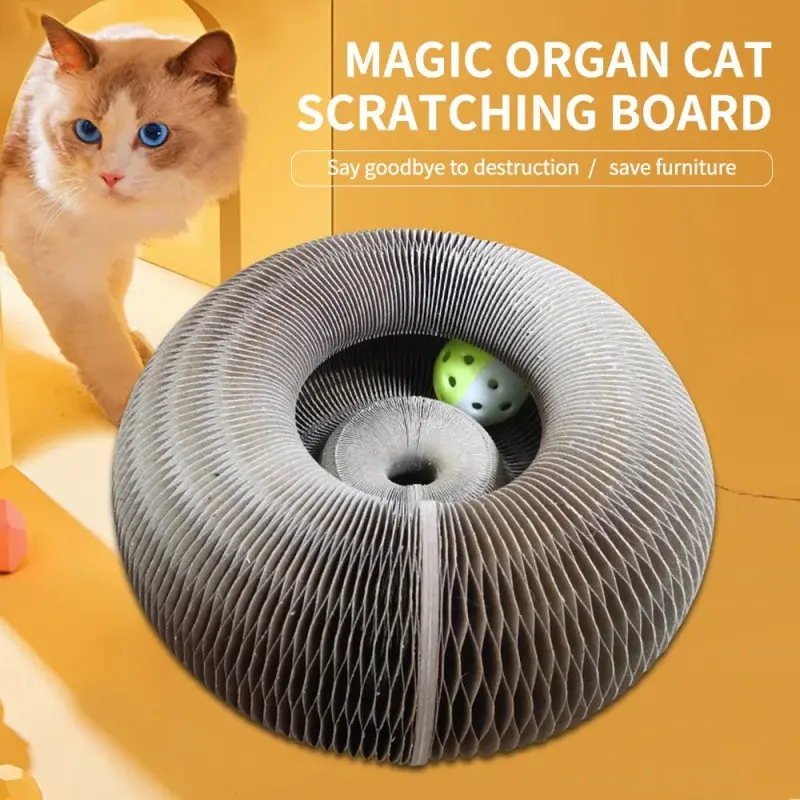 Buy Magic Organ Board Toy for kittens and cats. Multi-layer interactive ball game that keeps your cat active, mentally stimulated, and entertained. Durable, safe & perfect for indoor play