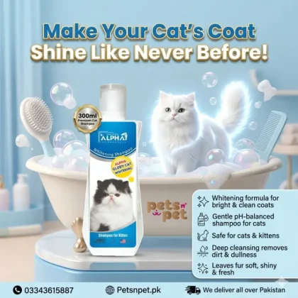 Alpha Glory Cat – Whitening Shampoo for Cats 300ml