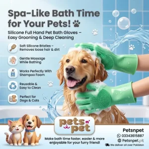 Buy Silicone Full Hand Pet Bath Gloves 2pcs