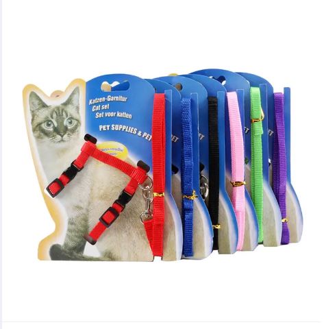 Adjustable Cat Harness with Leash for Outdoor Cat Walk - Image 2