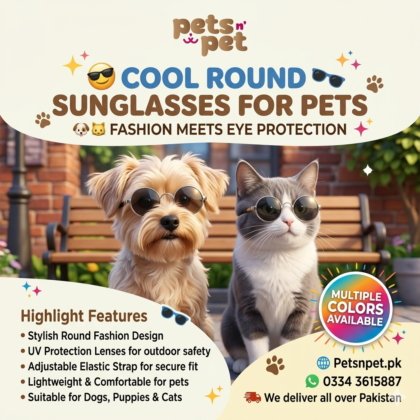 Dog-Puppy-Cats-Fashion-Cool-Glasses-Round-Sunglasses-Eyewea
