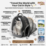 Expandable Astronaut Space Bubble Window Backpack Pet Carrier