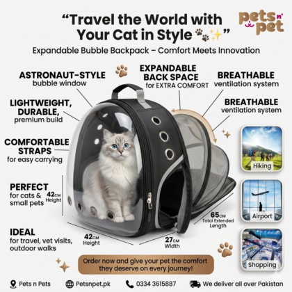 Expandable Astronaut Space Bubble Window Backpack Pet Carrier