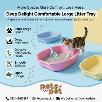 Give your cat the ultimate comfort and cleanliness with the Cat Litter Tray Box XXL, designed for large cats or multi-cat households. Its extra-large size provides ample space for all breeds
