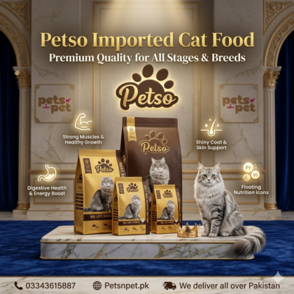 Petso Imported Cat Food – Premium Quality for All stages and Breeds | 500g, 2kg, 10kg & 15kg