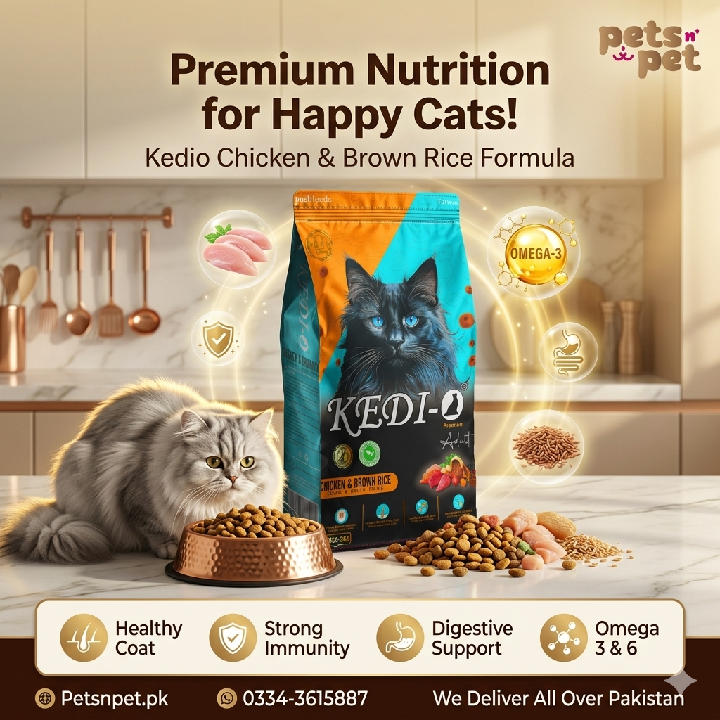 ๐ฑ Kedio Cat Food โ Chicken & Brown Rice Flavor (1kg)