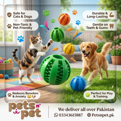 Premium Chew Ball – Interactive Play Toy for Cats & Dogs