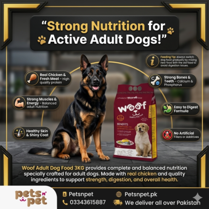 Woof adult dog food