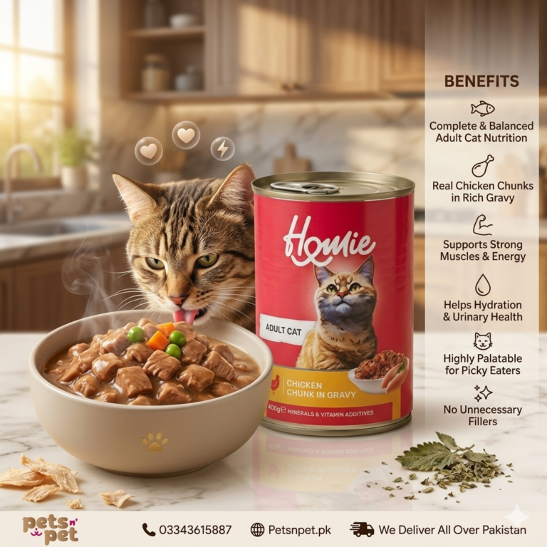 Homie cat food Chicken Chunks in Gravy 400g tin for Adult