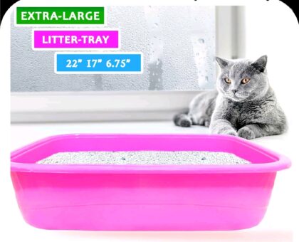 Give your cat the ultimate comfort and cleanliness with the Cat Litter Tray Box XXL, designed for large cats or multi-cat households. Its extra-large size provides ample space for all breeds
