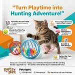 Mouse cage ball toy for cats