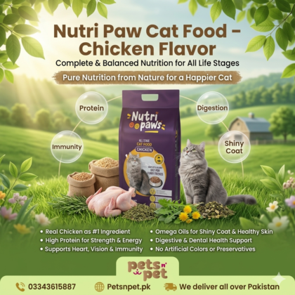 Nutri Paw Chicken Flavor Cat Food for All Life Stages