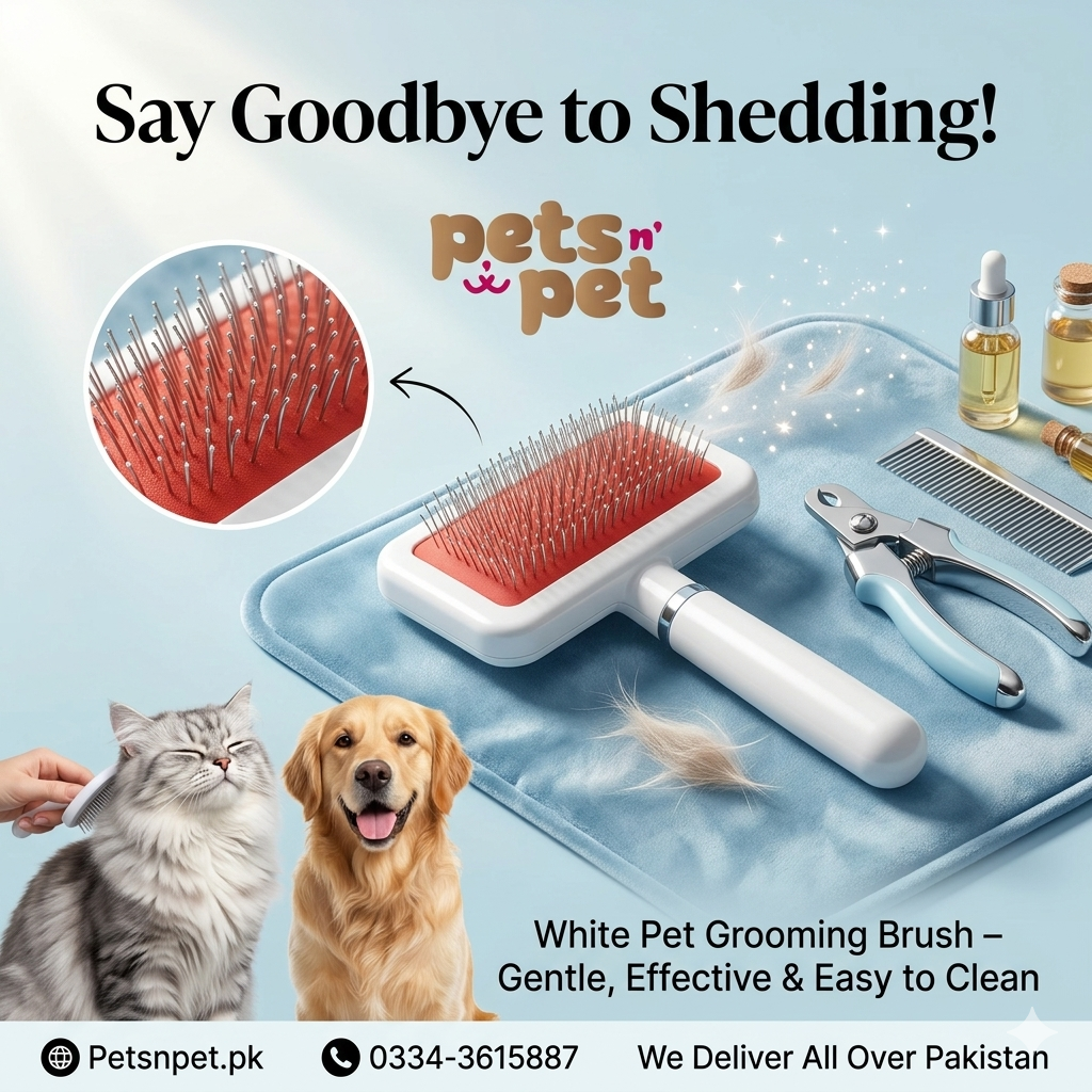 Pet grooming brush