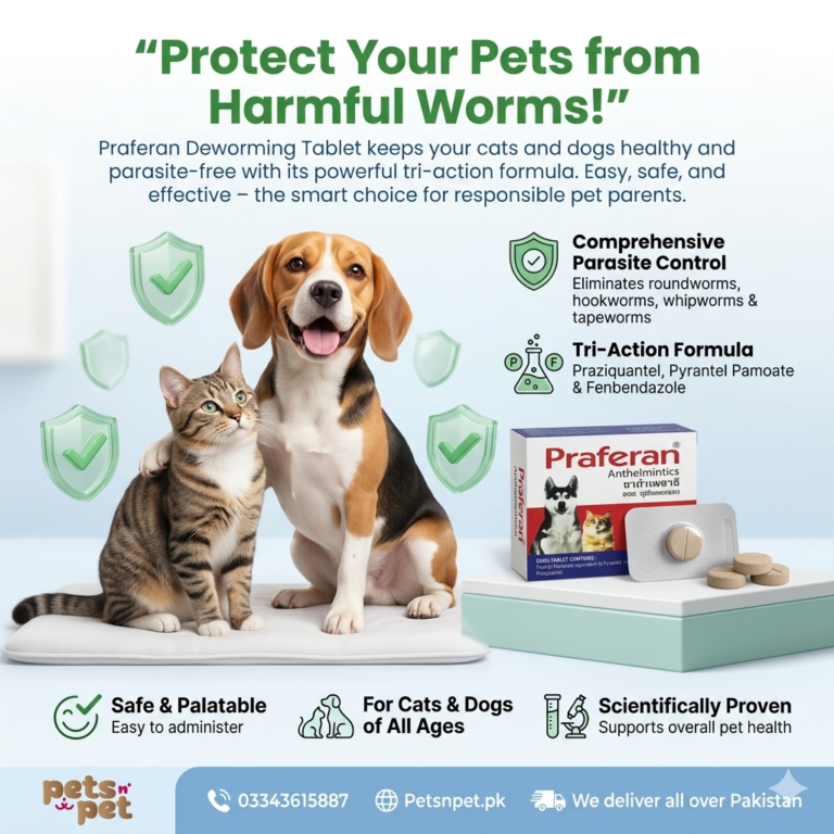 Praferan Deworming Tablet for cats and dogs