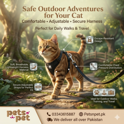 Premium Cat Harnesses & Leashes – Safe, Comfortable & Stylish for Indoor and Outdoor Cats