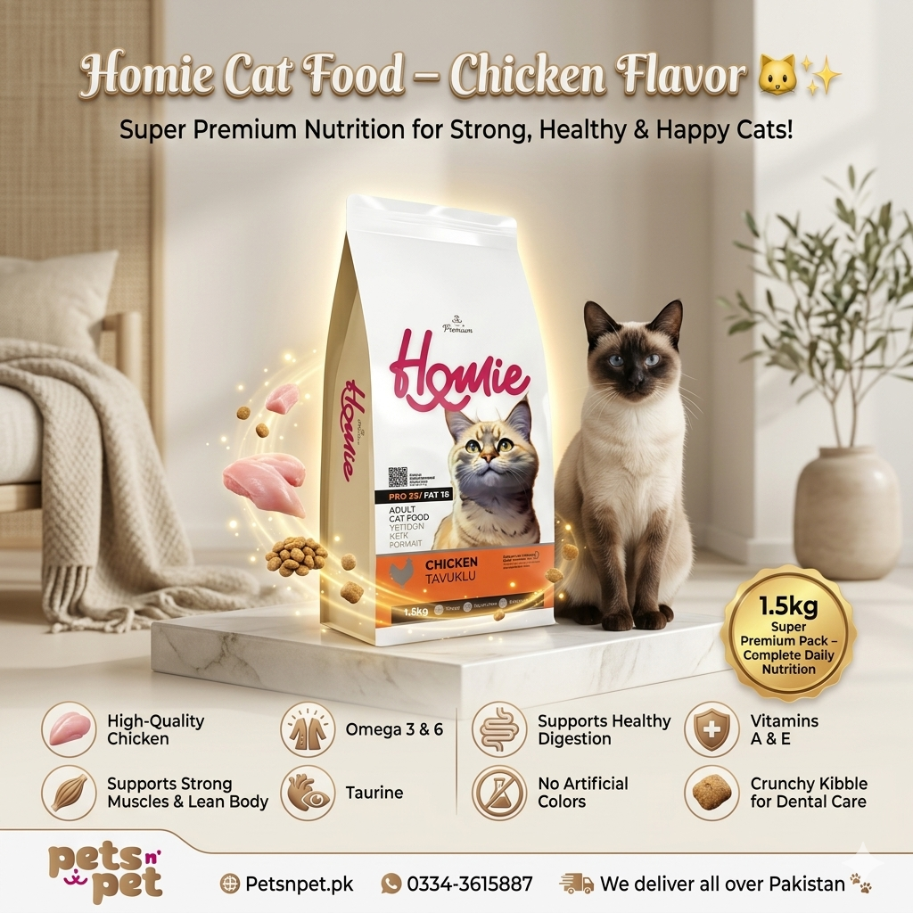 Super Premium Homie Cat Food Chicken Flavor 1.5kg