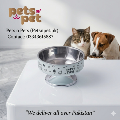 High-Footed Anti~Tipping Neck support Pet food Bowl