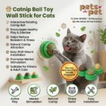 🐱 Catnip Ball Toy Wall Stick for Cats – Interactive Fun, Natural Stimulation & Healthy Playtime