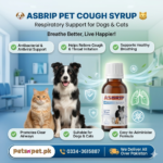 🐶 Asbrip Pet Cough Syrup – Antibacterial & Antiviral Support for Dogs and Cats