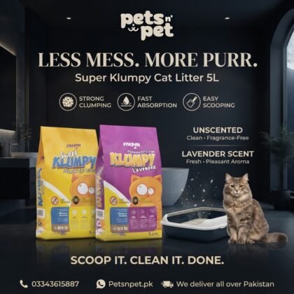 Super Klumpy Cat Litter 5L – Unscented & Lavender Scent