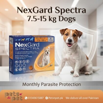 NexGard Spectra for Dogs 7.5–15 kg – Flea, Tick, Heartworm & Worm Protection