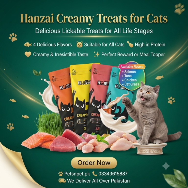 Buy Hanzai Creamy Treats for Cats – All Life Stages | Salmon, Cat Grass, Tuna & Chicken Flavors