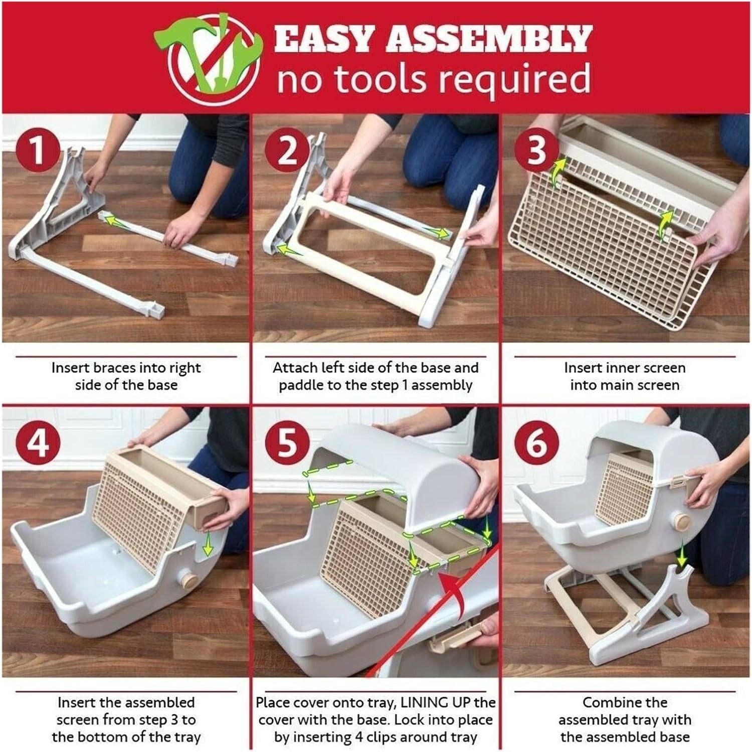 Semi-Automatic Cat Litter Box – Easy-Clean Self-Sifting Litter Tray for Cats - Image 8