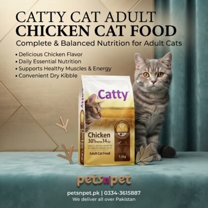 Catty Cat Adult Chicken Cat Food – Complete & Balanced Dry Food for Adult Cats