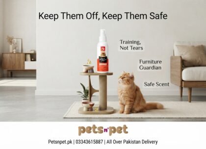 Keep Off Spray for Cats is a convenient training aid designed to help discourage cats from entering, scratching, climbing, or repeatedly visiting unwanted areas.