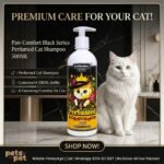 Paw Comfort Black Series Perfumed Cat Shampoo – Fragrant Cat Coat Cleanser 500ML