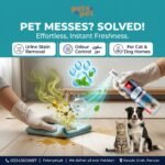 Pet Urine Stain & Odour Remover – Powerful Pet Stain Cleaner for Cats & Dogs